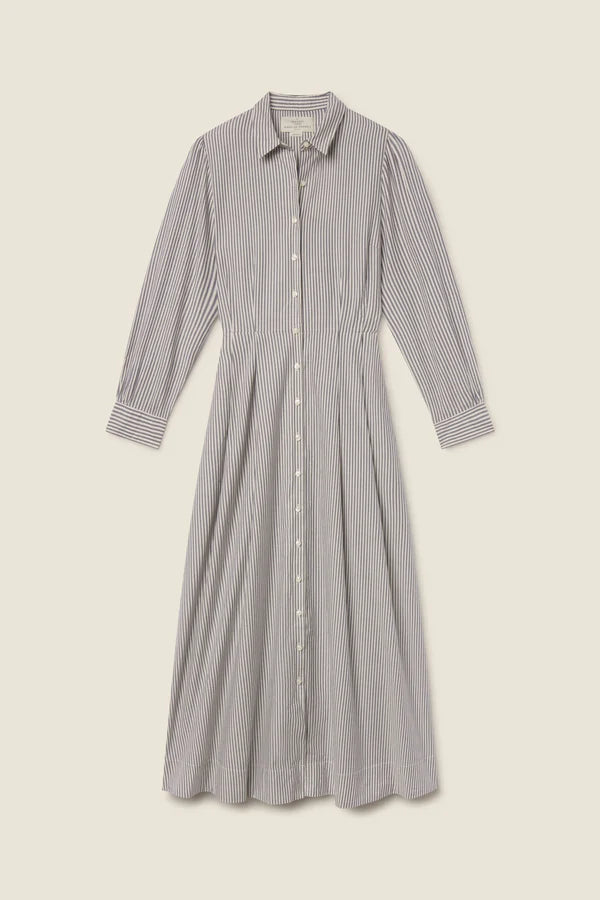 Emmelle Dress Navy Stripe