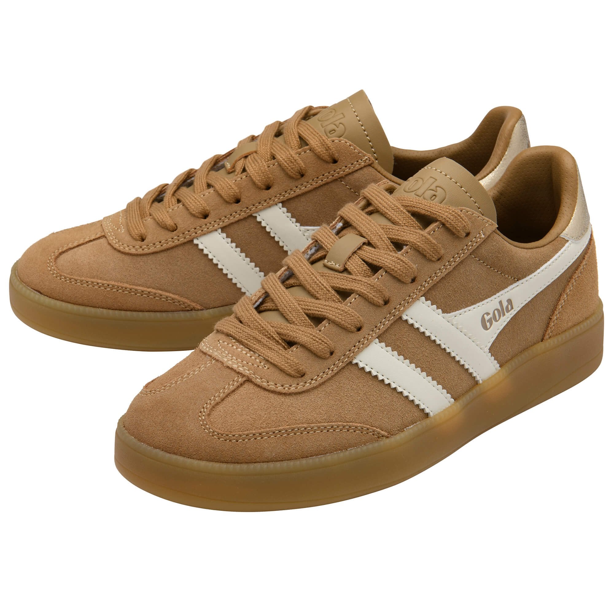Gola Women's Viper Sneakers Light Caramel/Off White/Gold/Gum