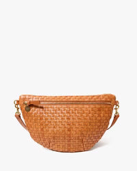Clare V. Grande Fanny Woven Checker Natural