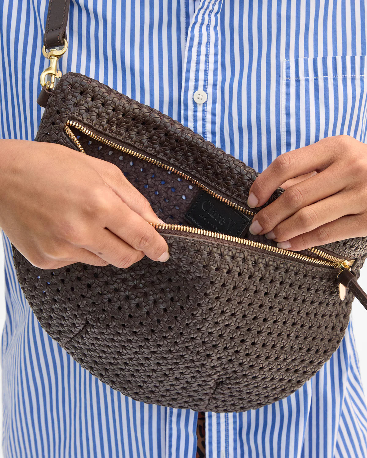 Grande Fanny Rattan Chocolate