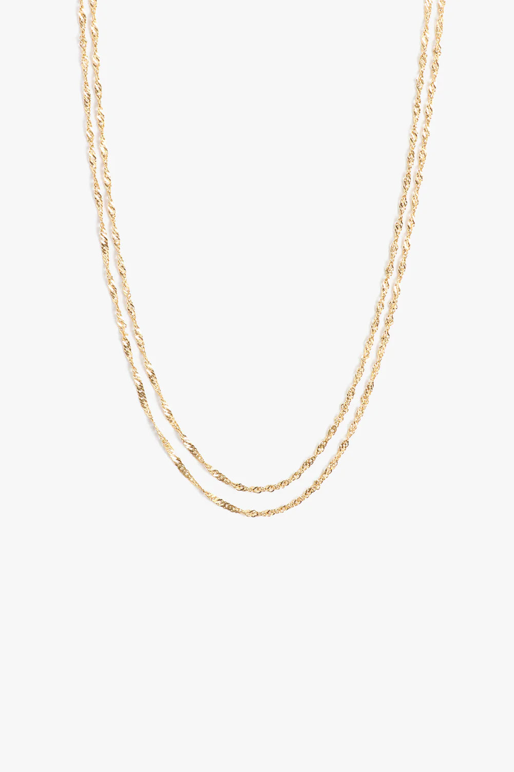 Helix Layers Gold Necklace