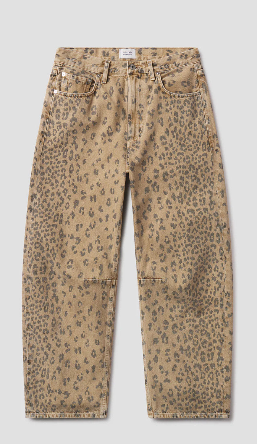 Miro Relaxed Jean in Natural Cheetah