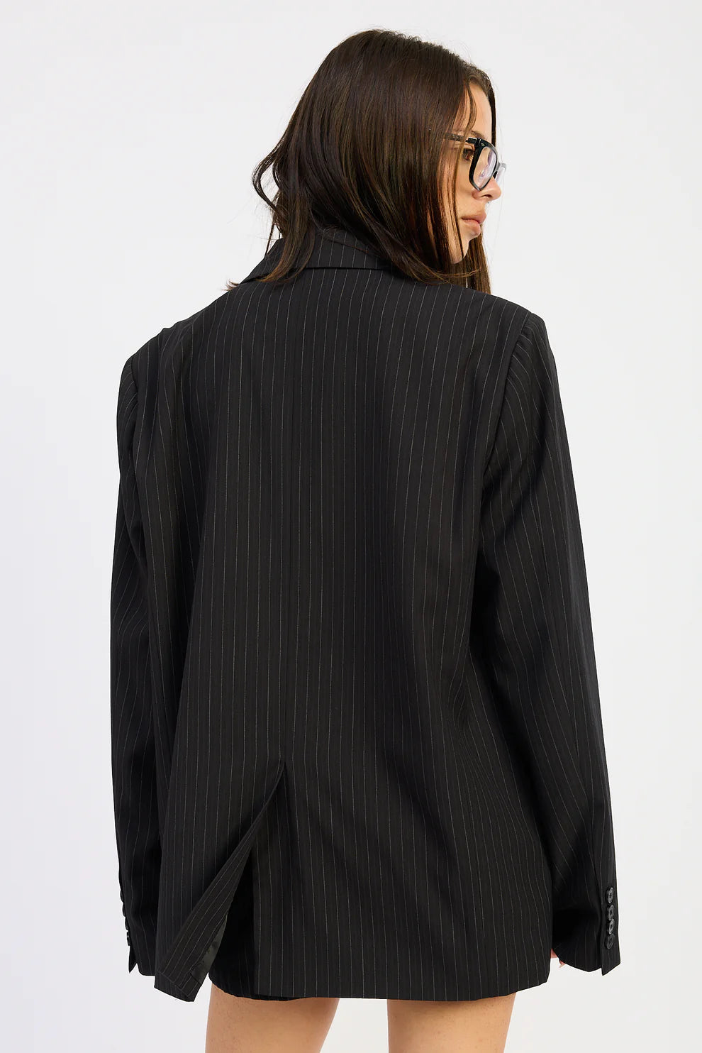 Pin Stripe Oversized Blazer