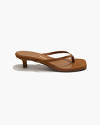 Tkees Square Toe Julia Suede Sandal in Camel