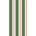 Green & Red Awning Stripe Guest Napkin