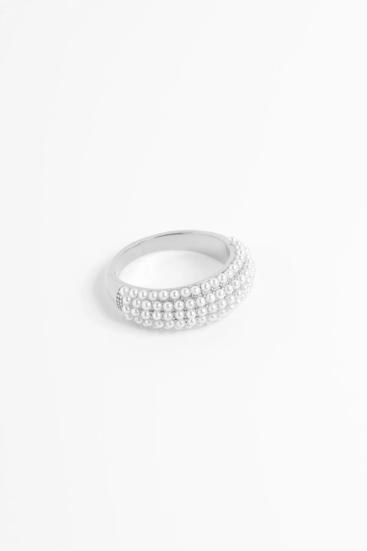 Layla Ring Pearl Silver