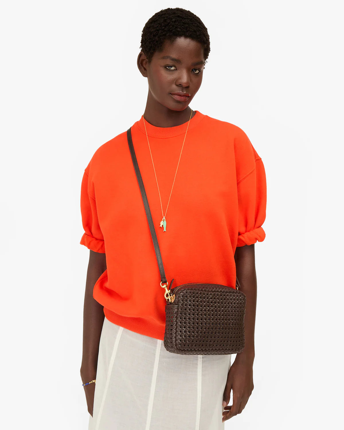 Midi Sac Chocolate Rattan