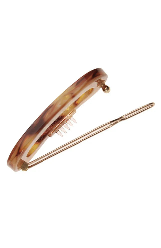 Mini Oval on Tige Boule Caramel Horn
