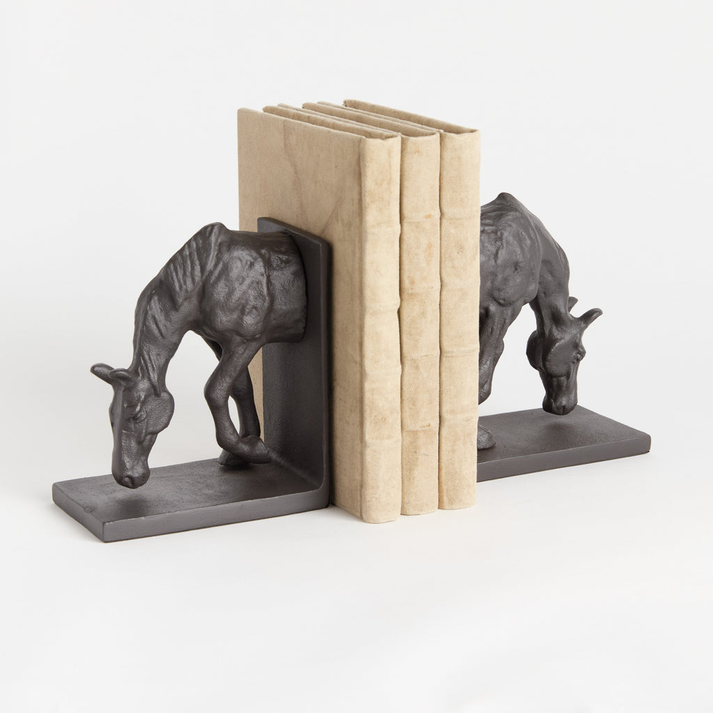 Horse Bookends, Set of 2, detail