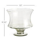 Ana Glass Footed Bowl, styled