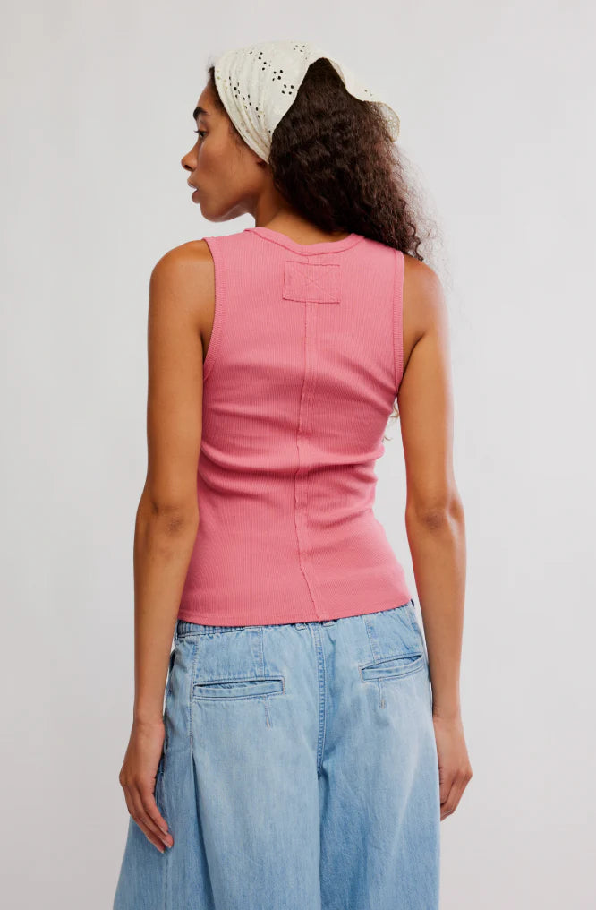 Neria Tank in Vintage Rosey