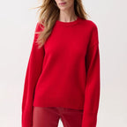 Ramsey Tie Sleeve Sweater - Savvy Red
