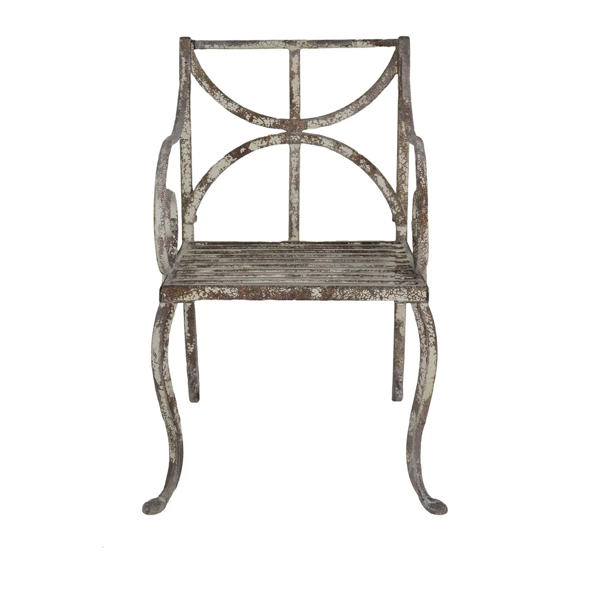 Terrasse Iron Chair Antique White