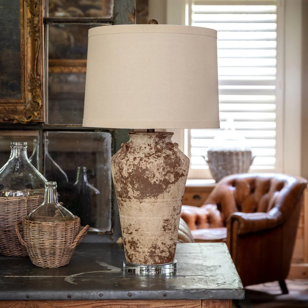 Artisan Clay & Crystal Lamp PV12250140