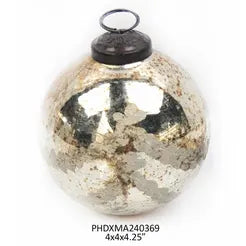 Notre Dame Glass 4" Ball Ornament