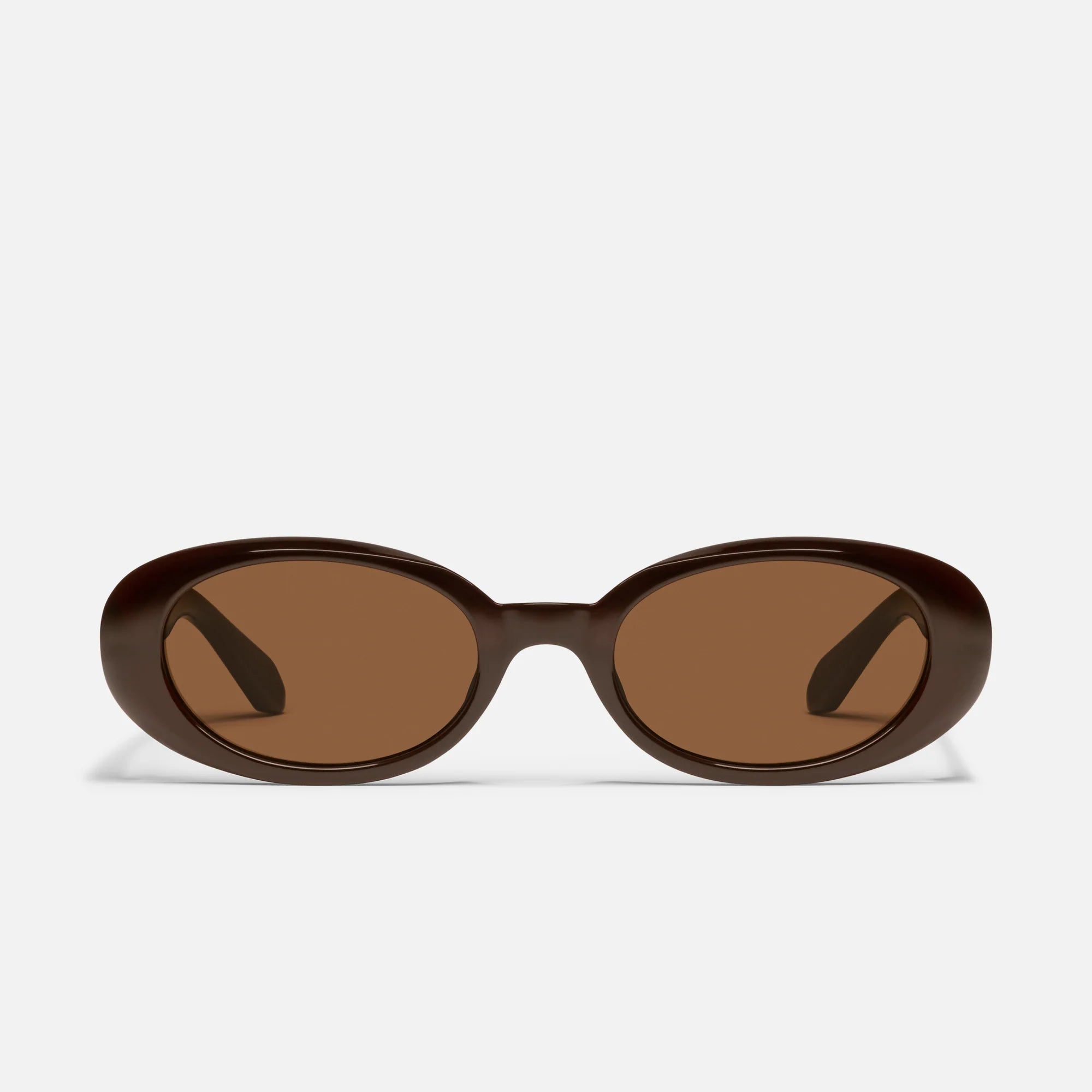 Quay Felt Cute Sunglasses - Chocolate Frame / Brown Lens