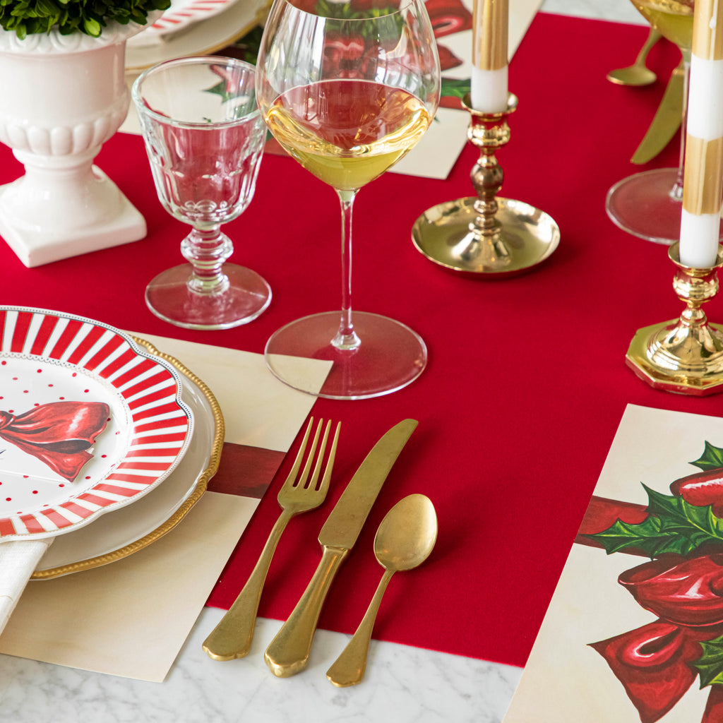 Red Flocked Runner