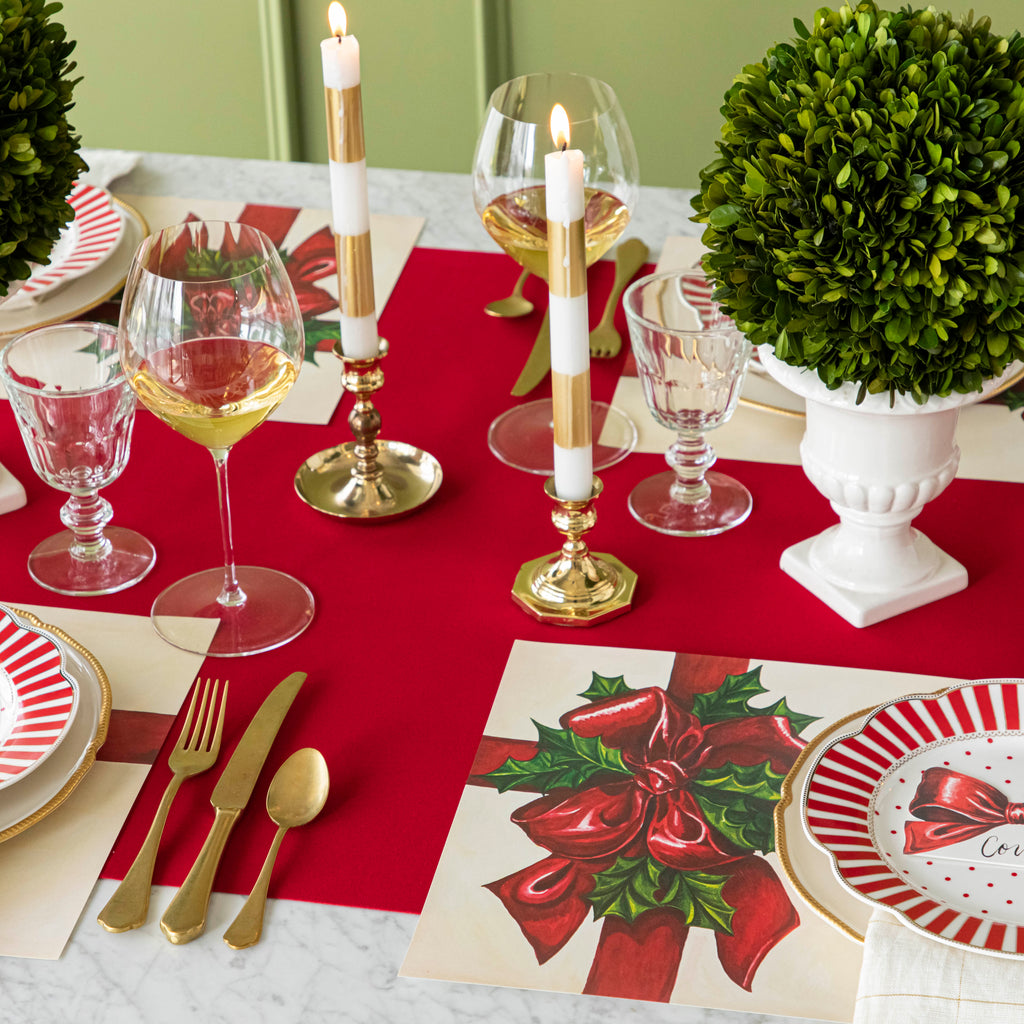 Red Flocked Runner