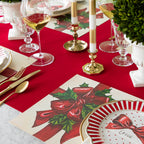 Red Flocked Runner