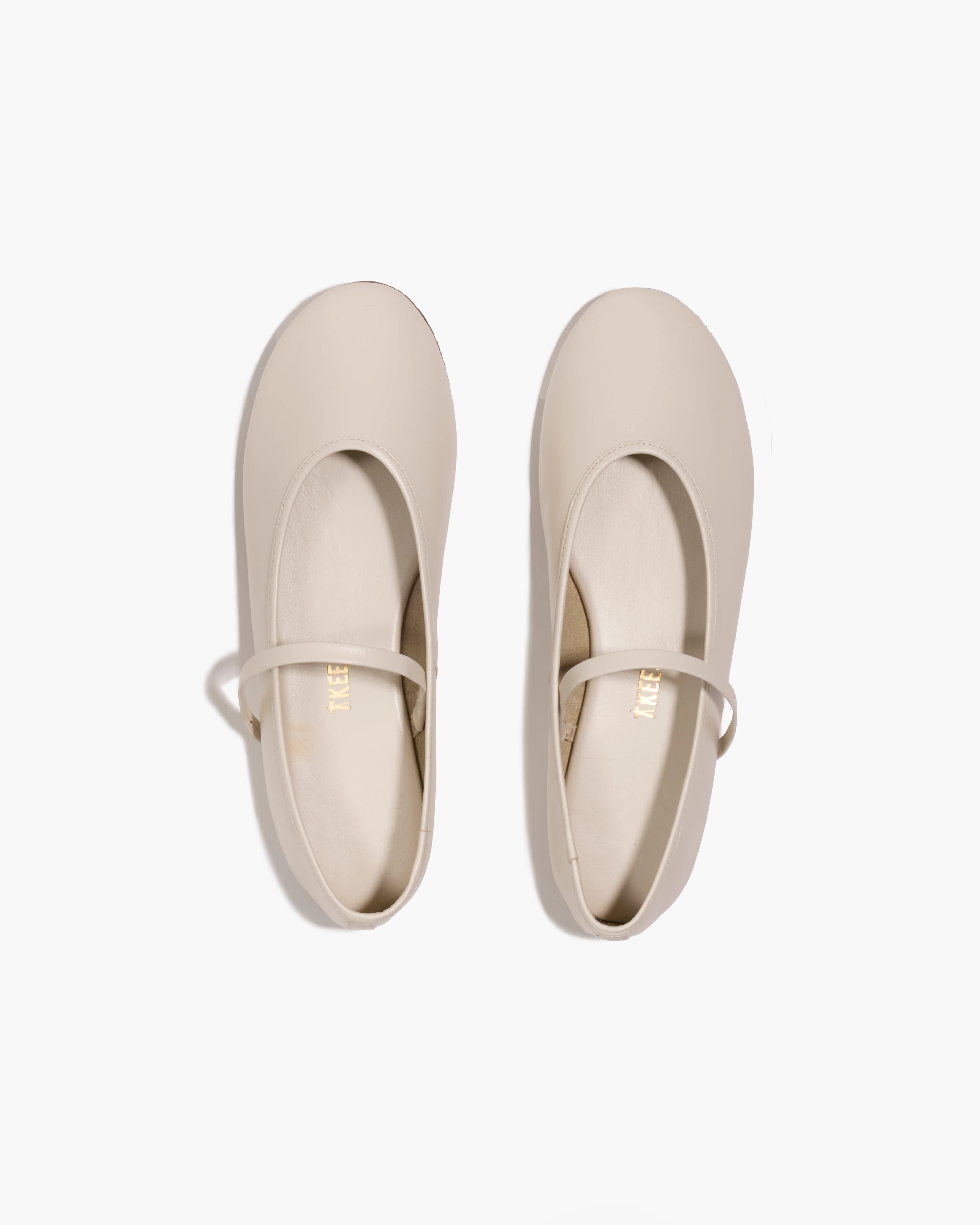 TKees Reese Ballerina Flat in Cream