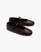 Tkees Reese Ballerina Flat in Rich Brown