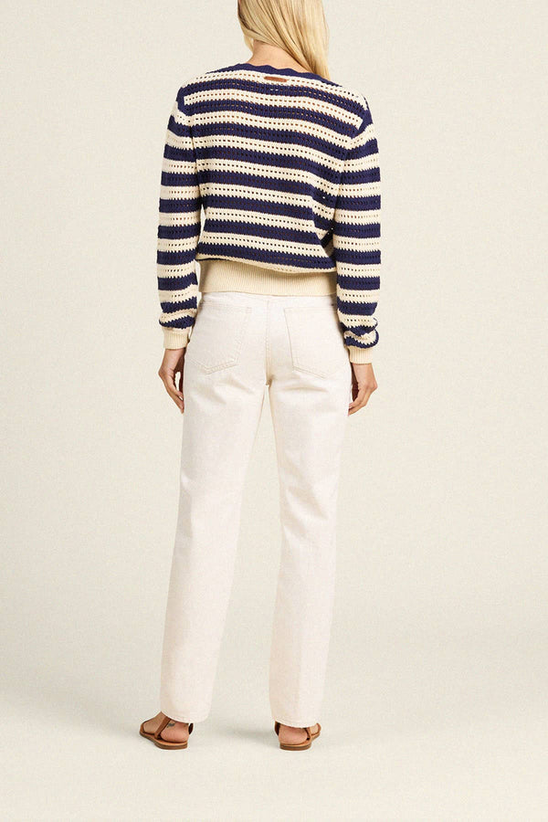 Ryann Sweater Navy Stripe