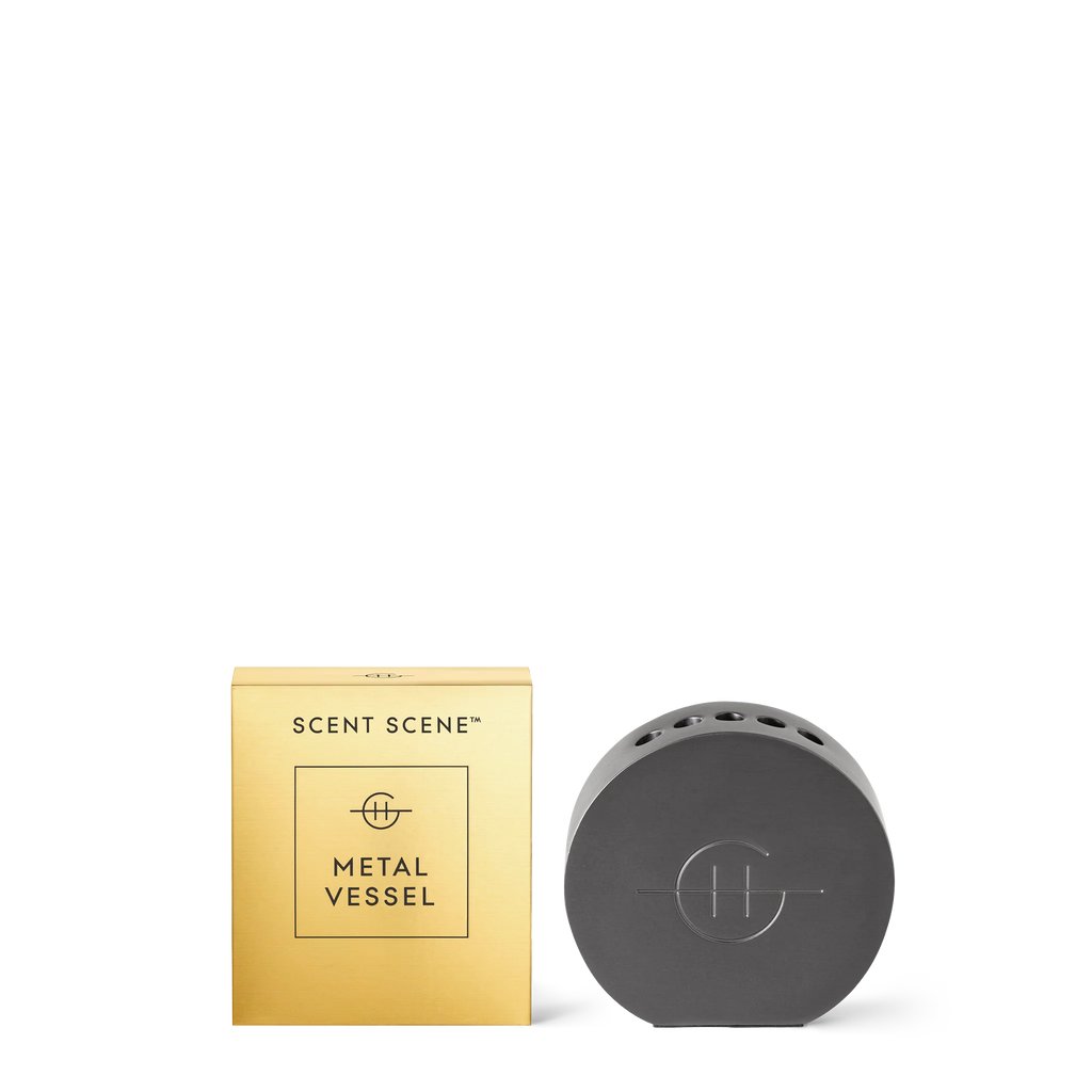 Scent Scene Metal Vessel  Black