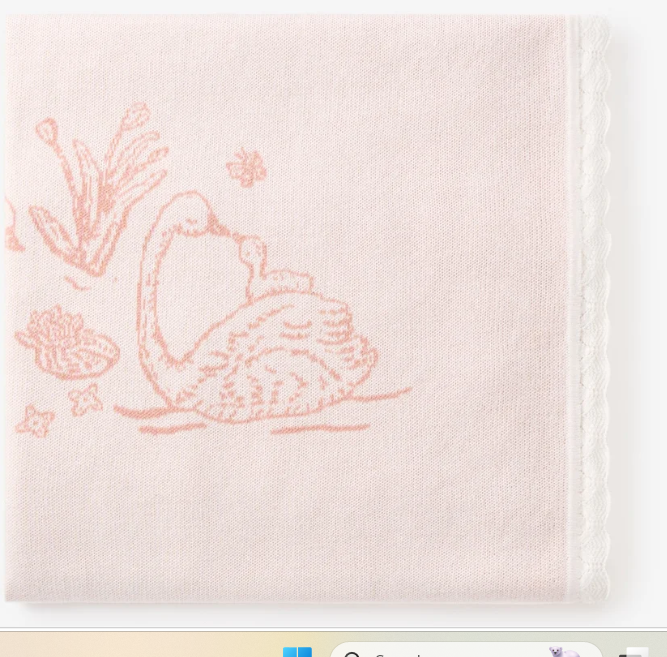Swan Knit Blanket