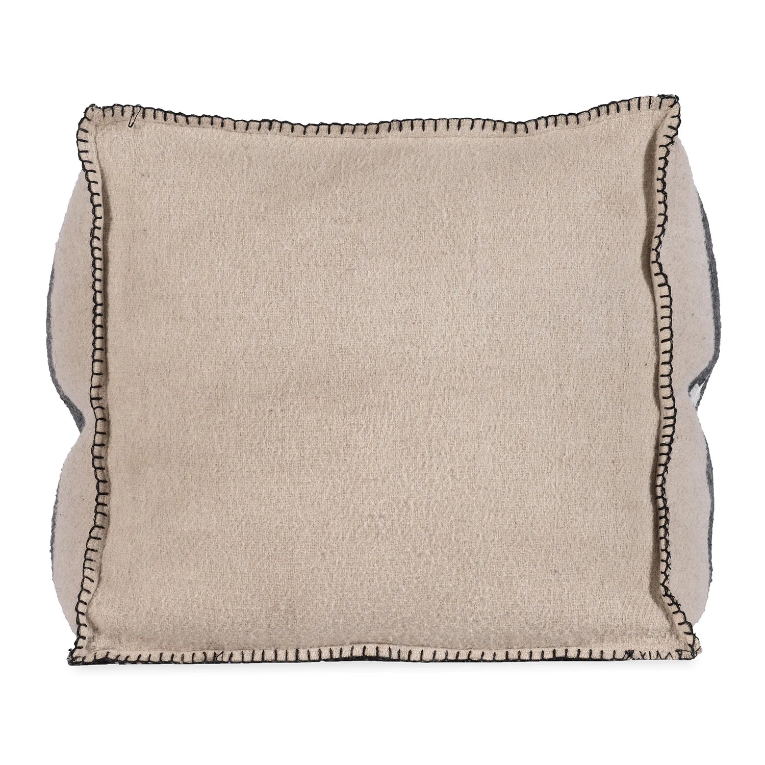 Swiss Army Pouf - Tan / Black