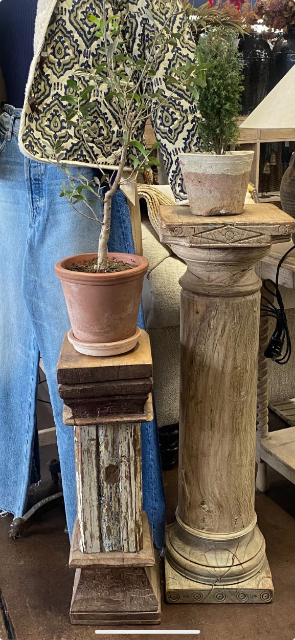 Reclaimed Wood Pedestal