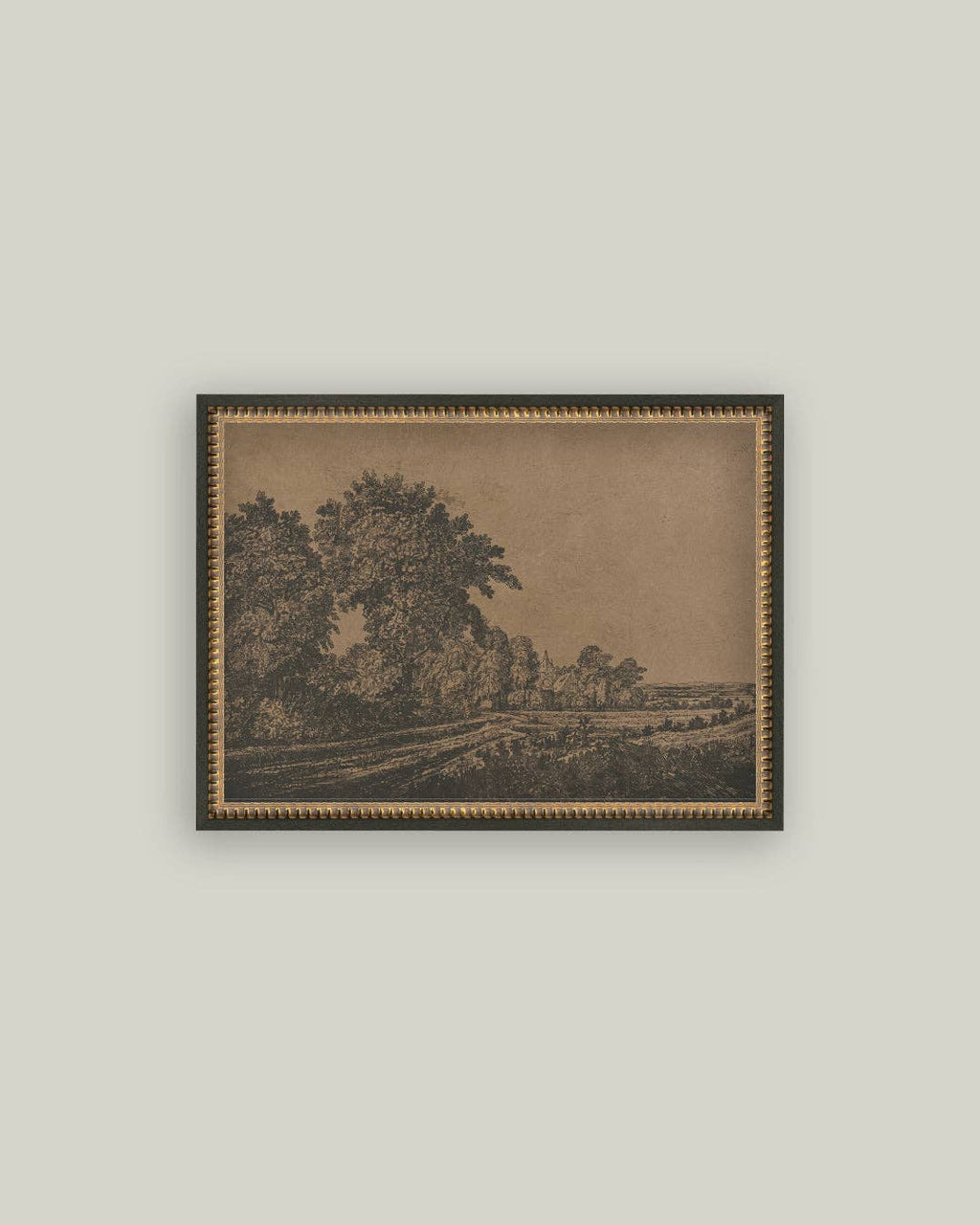 Corn Field Etching: 10x8