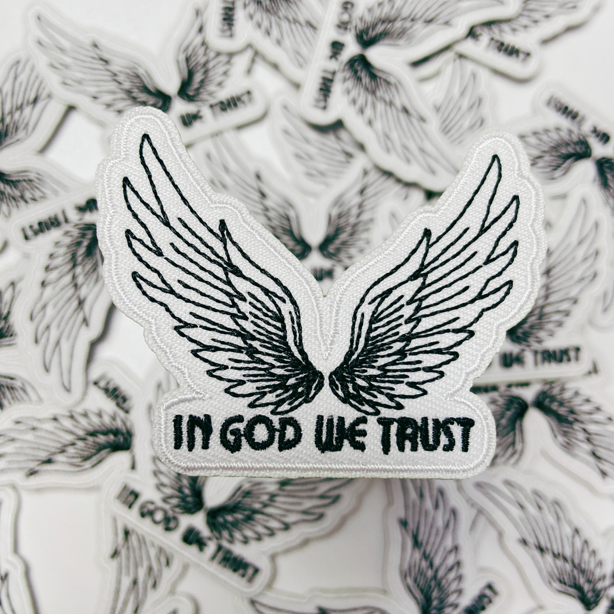 2.5" In God We Trust  -  Embroidered Hat Patch: QTY 1