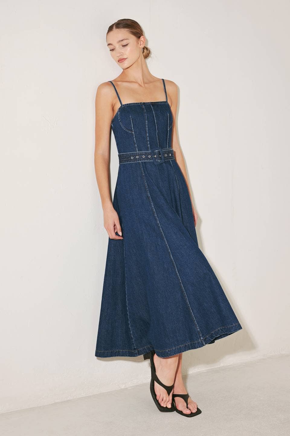 Denim Midi Dress