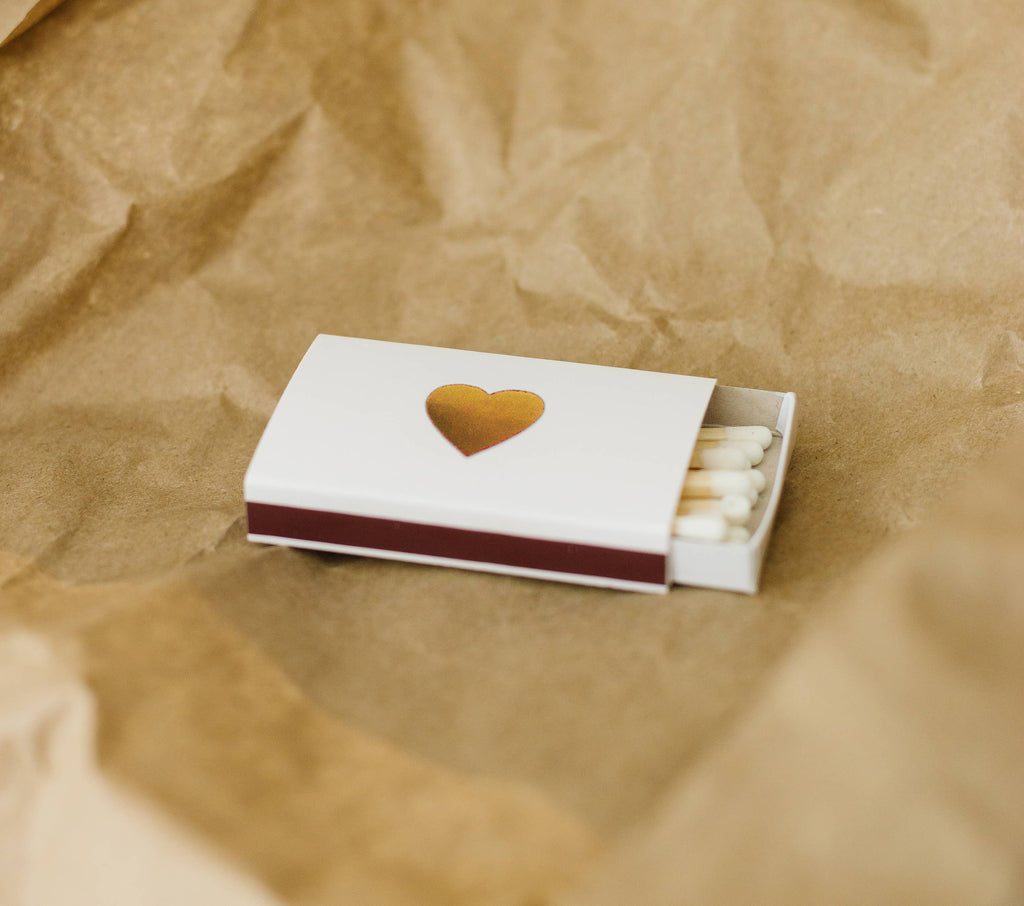 Classic Heart Matchbox | Be Mine Matches | Love Candle Gift