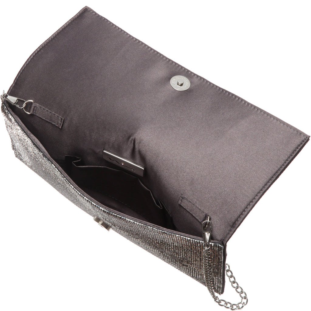 Handbag: KIMORA-GUNMETAL: One Size