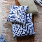 Arashi  Shibori Style Slub Cotton Pillow 20x20