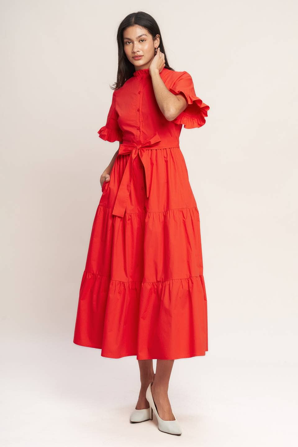 Red Midi Dress