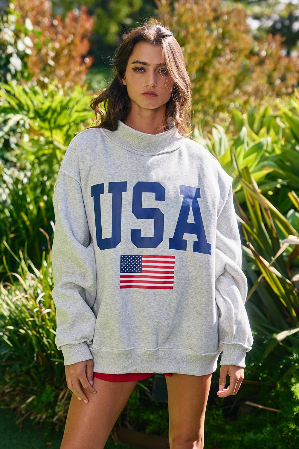 USA/America Print Reversible Sweatshirt
