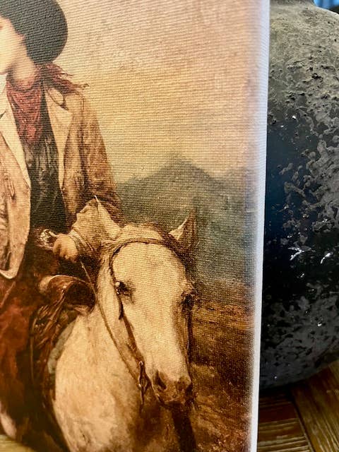 Western Equestrian Canvas Art print 8x10