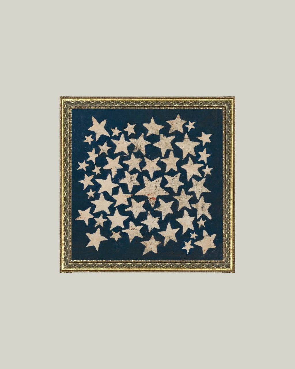 Stars Framed Antique Art: 9x9