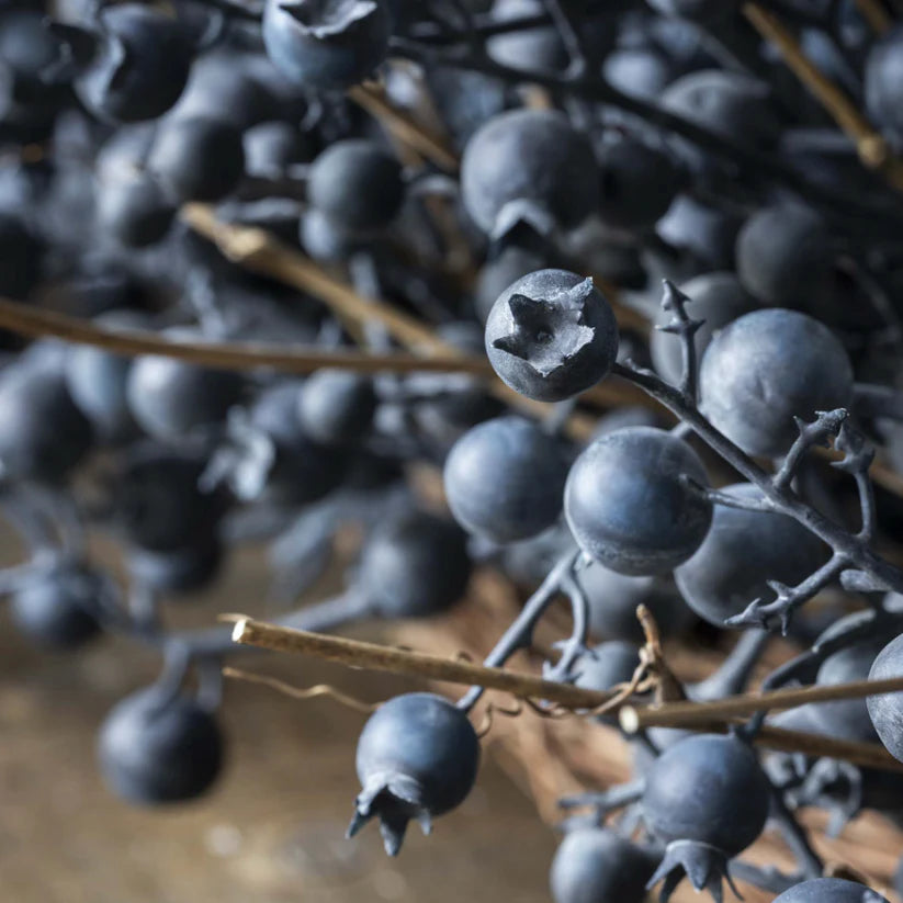 Artificial Berry Wreath, Midnight