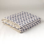 Charlie Block Print Quilt: BLUE / KING/CAL KING