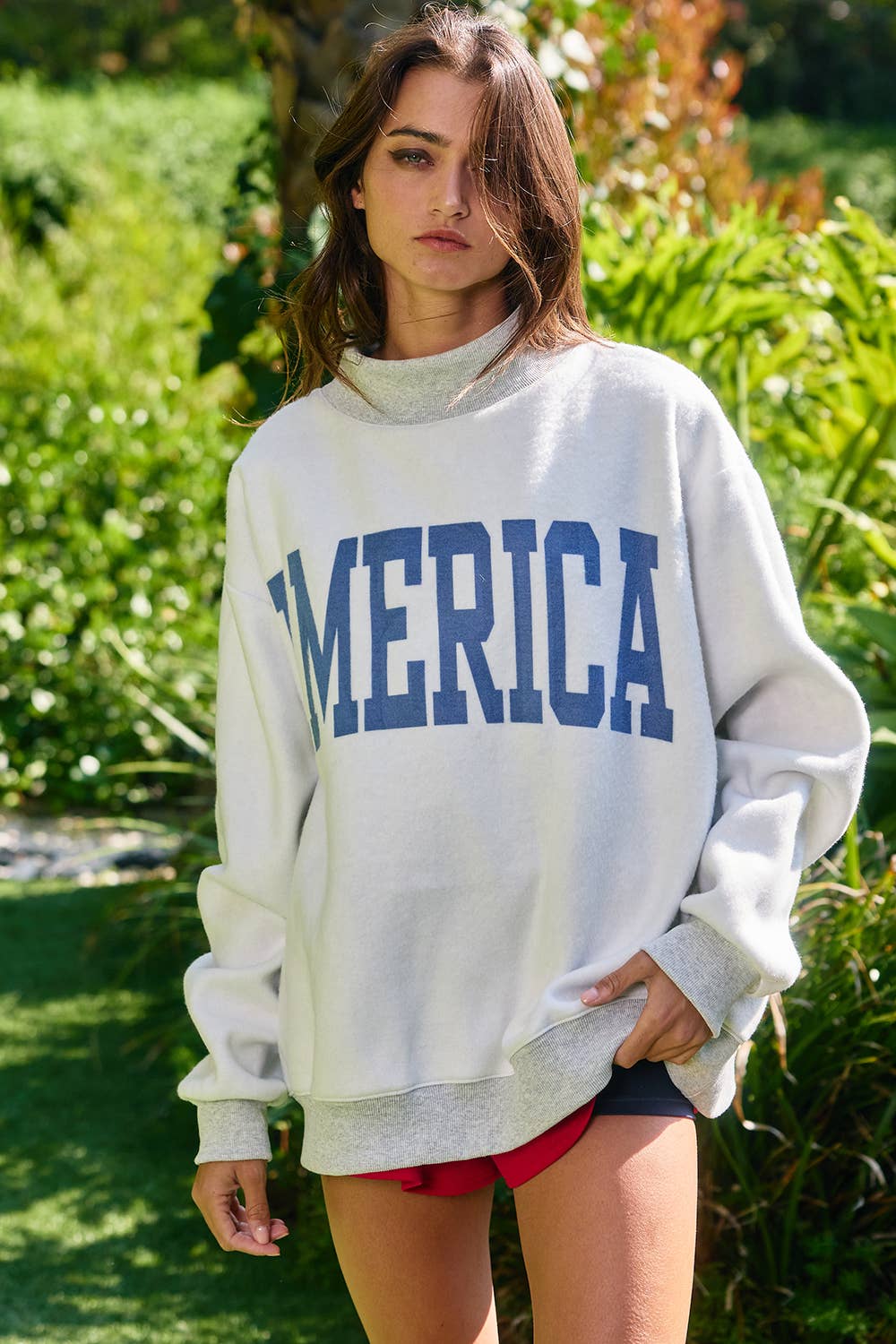 USA/America Print Reversible Sweatshirt
