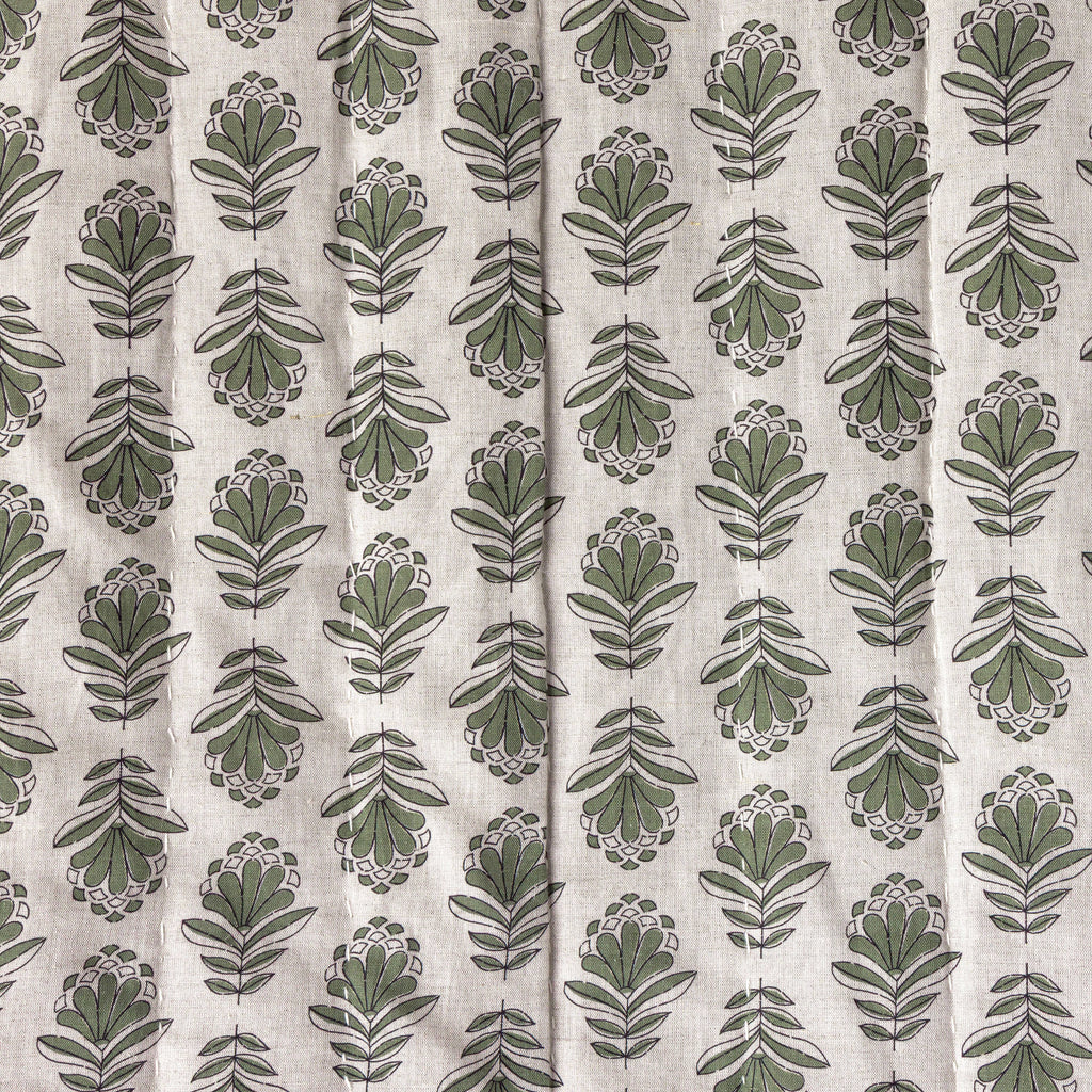 Charlie Block Print Quilt: BLUE / KING/CAL KING