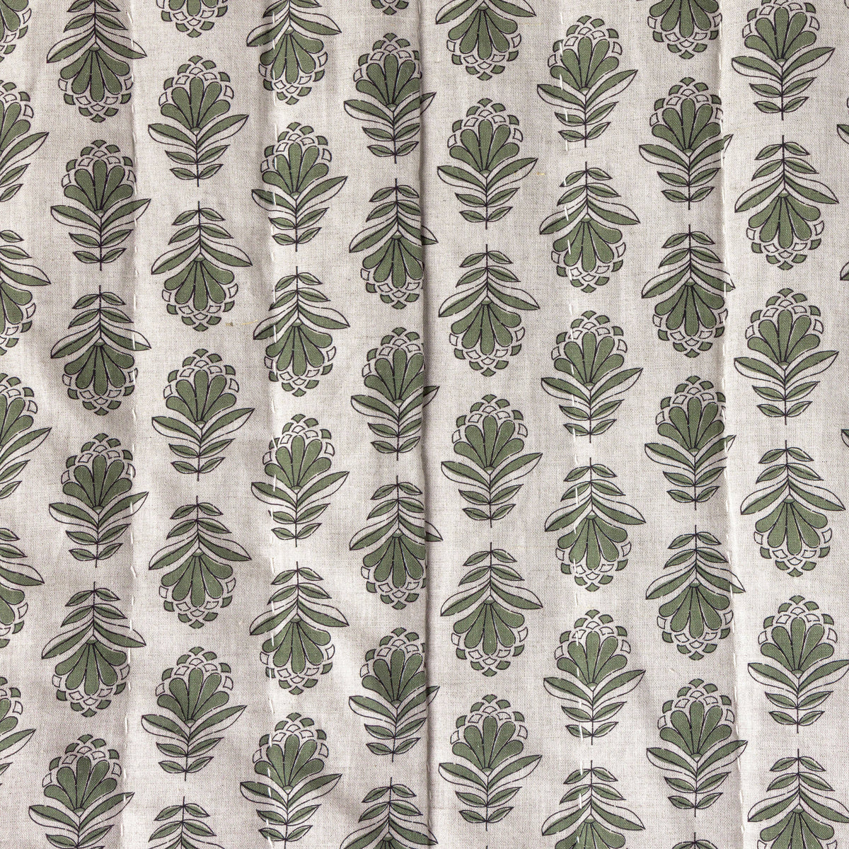 Charlie Block Print Quilt: BLUE / KING/CAL KING