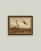 Witch Over an Autumn Sky: 9x7