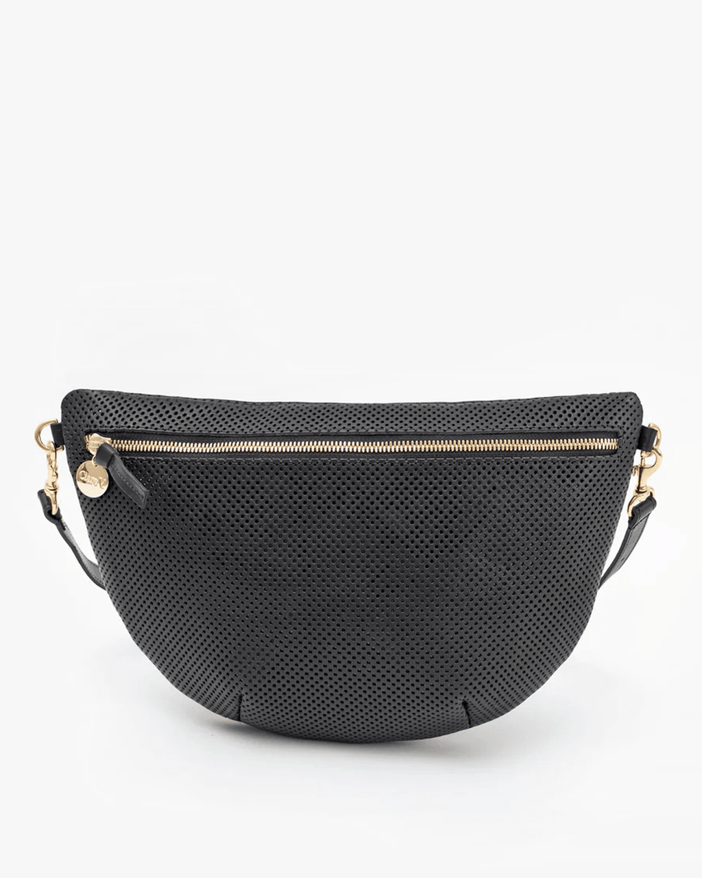 Clare V Grande Fanny in Black Perf - front