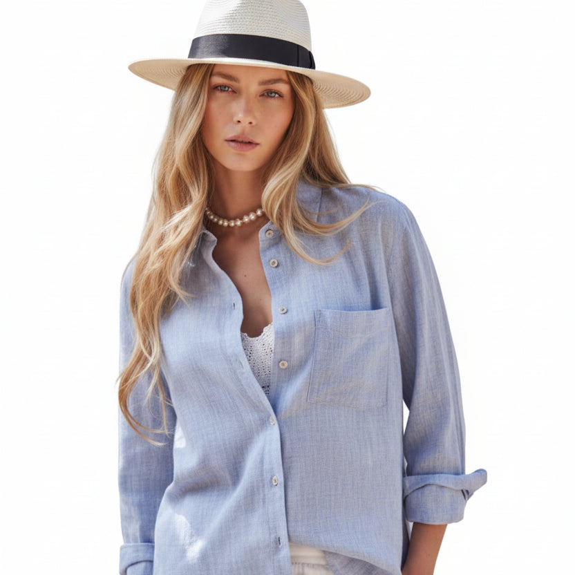 Coastal Chic Button Down Shirt