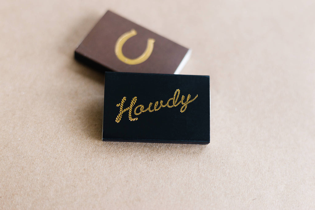 Lucky Horseshoe Matchbox | Western Decor | Cowgirl Gift