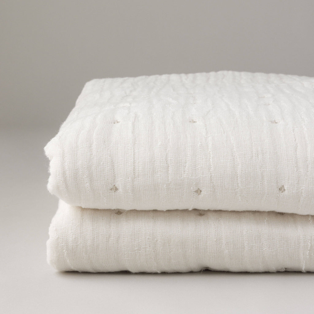 Tack Stitch Quilt: NATURAL / KING/CAL KING